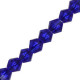 Top Facet Bicone kralen 3mm Tranparent deep blue 